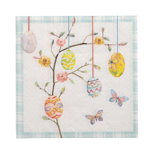 20 Servietten, 3-lagig 1/4-Falz 33 cm x 33 cm 