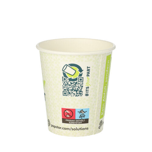 50 Trinkbecher, Pappe 0,2 l Ø 8 cm · 9,1 cm "It´s your part"