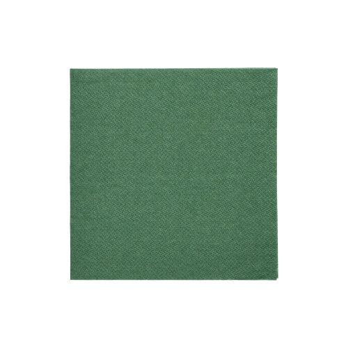 150 Servietten "DAILY Collection" 1/4-Falz 24 cm x 24 cm dunkelgrün