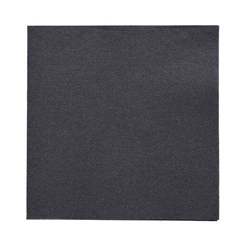 20 Servietten "DAILY Collection" 1/4-Falz 32 cm x 32 cm schwarz