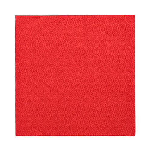 50 Servietten "DAILY Collection" 1/4-Falz 32 cm x 32 cm rot