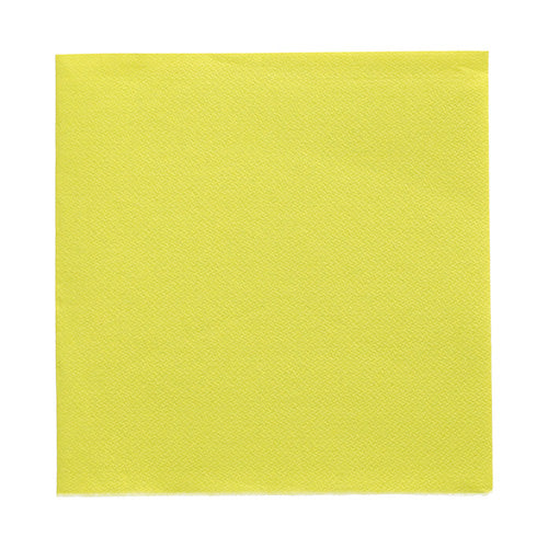 50 Servietten "DAILY Collection" 1/4-Falz 32 cm x 32 cm limonengrün
