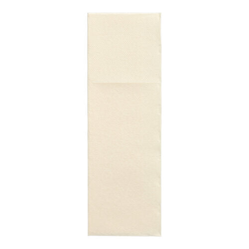 50 Servietten "DAILY Collection" 48 cm x 30 cm champagner mit Besteckfalz