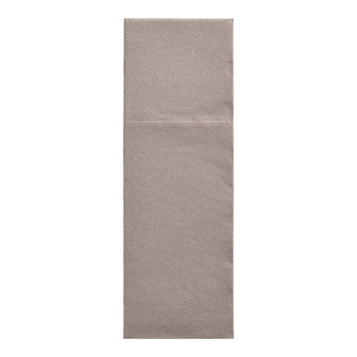 50 Servietten "DAILY Collection" 48 cm x 30 cm grau mit Besteckfalz