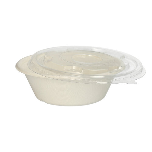 25 Schalen, Zuckerrohr "pure" 600 ml Ø 17 cm · 5,5 cm weiss