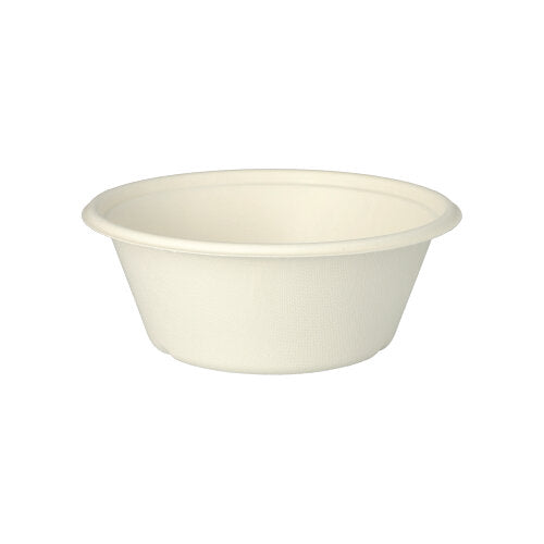 25 Schalen, Zuckerrohr "pure" 750 ml Ø 17 cm · 6,5 cm weiss