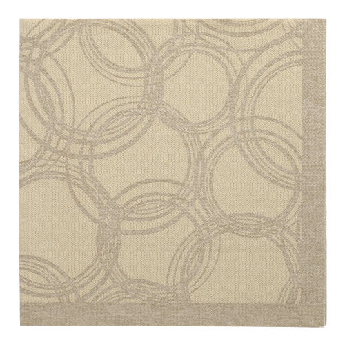 50 Servietten "ROYAL Collection" 1/4-Falz 40 cm x 40 cm sand "Bubbles"