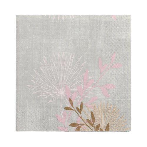 20 Servietten, 3-lagig 1/4-Falz 33 cm x 33 cm "Flora"