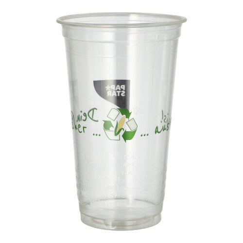 50 Trinkbecher PLA 0,5 l Ø 9,5 cm · 15,1 cm "Becher aus Mais"