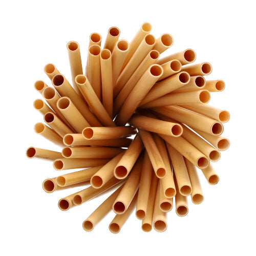 100 Cocktail Trinkhalme Schilf "pure" Ø 7 mm · 15 cm