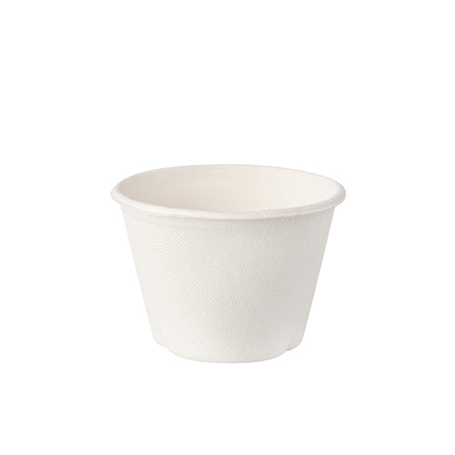 50 Schalen, Zuckerrohr "pure" 100 ml Ø 7,5 cm · 5,3 cm weiss