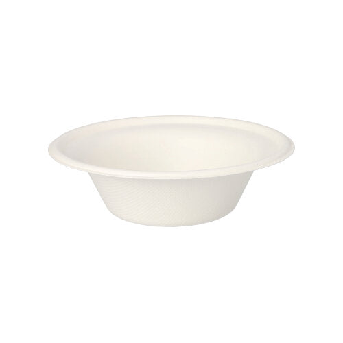 50 Schalen, Zuckerrohr "pure" 380 ml Ø 15,5 cm · 4,6 cm weiss
