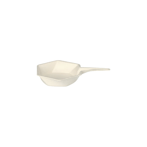 50 Fingerfood - Schalen Zuckerrohr "pure" 15 ml 1,5 cm x 9,5 cm x 6,3 cm weiss "Hexagon"