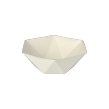 Lade das Bild in den Galerie-Viewer, 50 Schalen Zuckerrohr &quot;pure&quot; 6-eckig 400 ml 5 cm x 16 cm x 14 cm weiss &quot;Diamond&quot;
