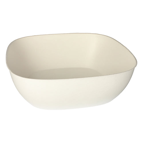 6 Schüsseln, Zuckerrohr "pure" 10 cm x 30,5 cm x 30,5 cm weiss "Belle Vie, Ligne Carrée"