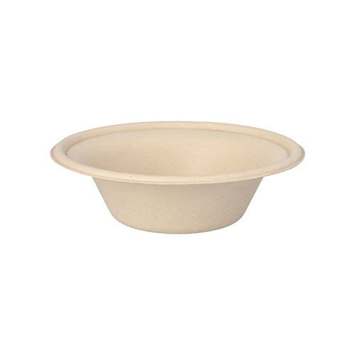 50 Schalen, Zuckerrohr "pure" 380 ml Ø 15,5 cm · 4,6 cm natur