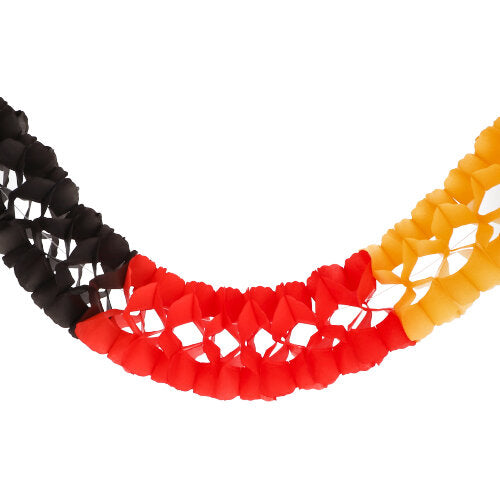 Großraumgirlande, Papier Ø 24 cm · 10 m "Deutschland" schwer entflammbar