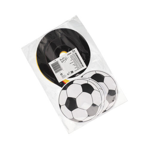 3 Rotor-Spiralen Papier Ø 14 cm · 55 cm "Fußball"