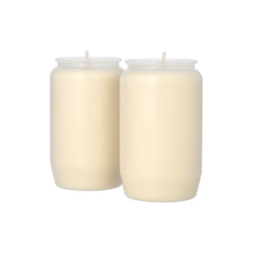 2 Kompositions-Öl-Lichte Ø 5,8 cm · 9,6 cm transparente Hülle