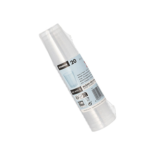 20 Mehrweg-Gläser für Schnaps PP 4 cl Ø 4,3 cm · 5,2 cm unzerbrechlich