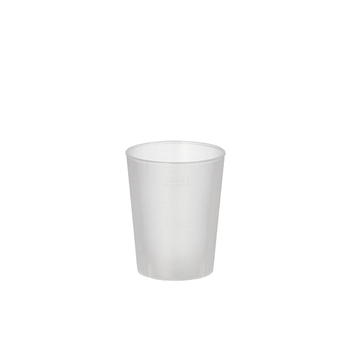 20 Mehrweg-Gläser für Schnaps PP 4 cl Ø 4,3 cm · 5,2 cm satiniert, unzerbrechlich