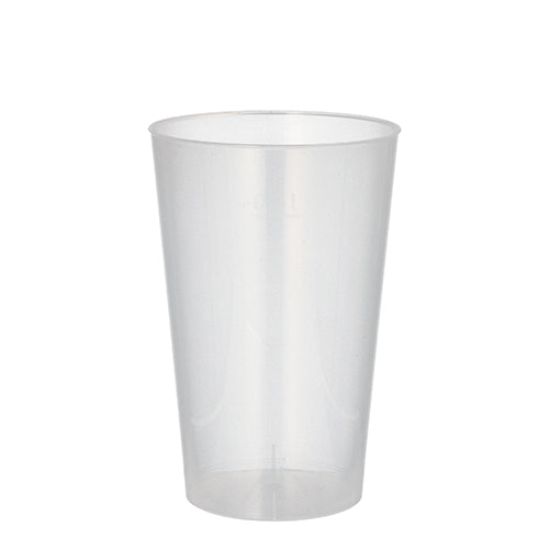 10 Mehrweg-Trinkbecher PP 0,3 l Ø 7,8 cm · 11,8 cm transluzent unzerbrechlich