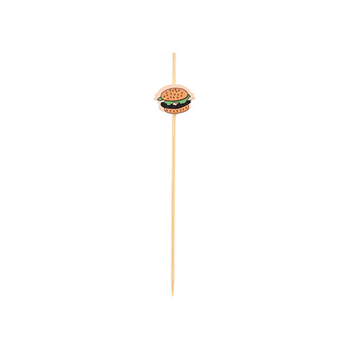 100 Fingerfood - Picker 12 cm "Burger"