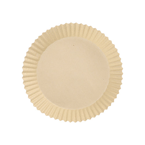 100 Backpapiere Ø 16 cm · 4,5 cm braun für Heißluftfritteusen
