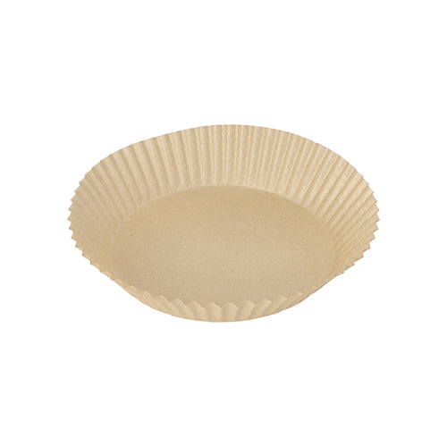 100 Backpapiere Ø 16 cm · 4,5 cm braun für Heißluftfritteusen