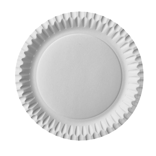 100 Teller, Pappe rund Ø 23 cm weiss