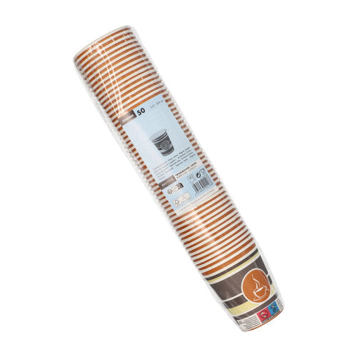50 Trinkbecher, Pappe "To Go" 0,2 l Ø 8 cm · 9,2 cm