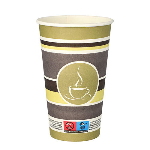 50 Trinkbecher, Pappe "To Go" 0,4 l Ø 9 cm · 13,9 cm