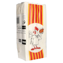 Lade das Bild in den Galerie-Viewer, 100 Hähnchenbeutel, Papier mit HDPE-Einlage 28 cm x 13 cm x 8 cm &quot;Grillhähnchen&quot; 1/1
