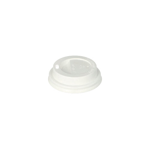 50 Dom-Deckel, PS "To Go" rund Ø 6,3 cm · 2 cm weiss
