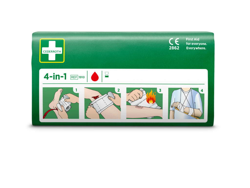 "Cederroth" 4 in 1 Blutstiller Wundverband Set, 3-teilig