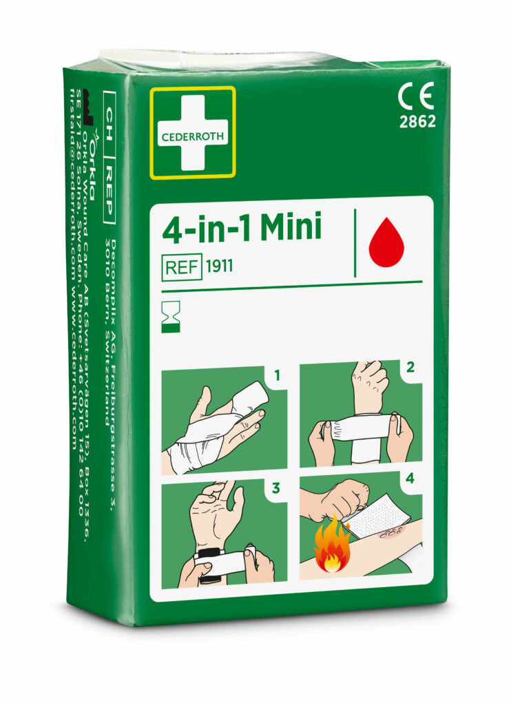 "Cederroth" 4 in 1 Blutstiller "mini" Wundverband Set