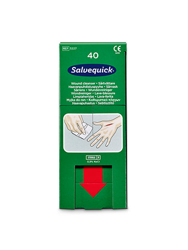 40 "Cederroth" Wipes Salvequick Wundreiniger refill für Savett-Spender REF 51011006