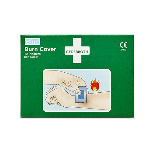 10 "Cederroth" Burn Cover, Hydrogelplaster 74 mm x 45 mm