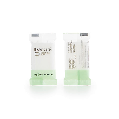 150 Seifen "Hotel Care" eckig 8 mm x 52 mm x 33 mm "pflanzlich" im Flow Pack