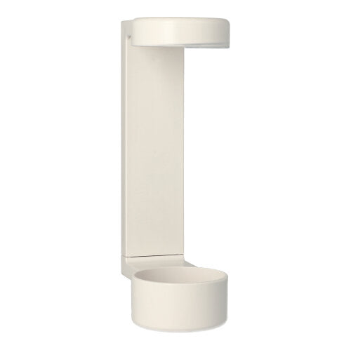Wandhalter Cysoap Drückspender 19 cm x 6 cm x 9,5 cm weiss zum Kleben oder Schrauben