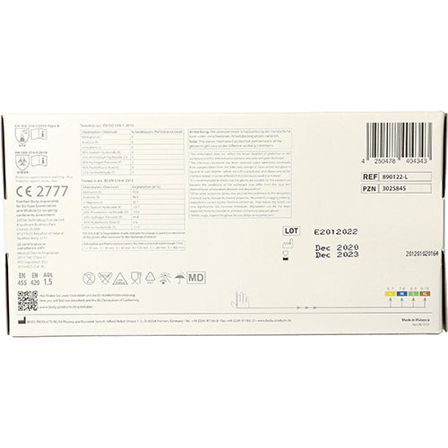 200 "Medi-Inn" Handschuhe, Nitril puderfrei "White" weiss Größe L