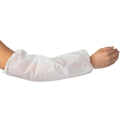 100 "Medi-Inn" Ärmelschoner, PE 40 cm weiss