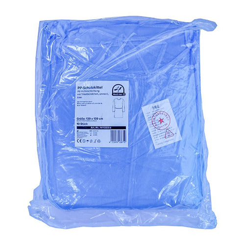 10 "Medi-Inn" Schutzkittel 139 cm x 139 cm blau