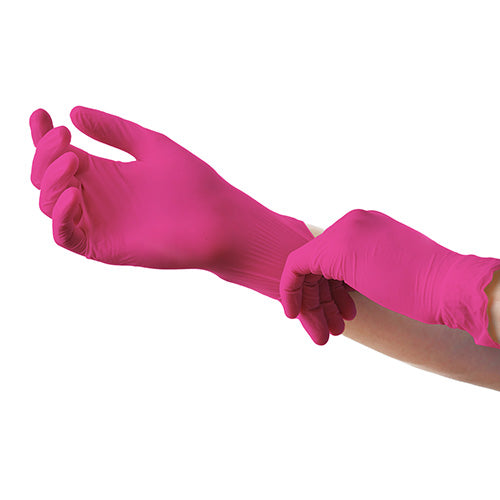 100 "Medi-Inn Classic" Handschuhe, Nitril puderfrei magenta "Nitril Magenta" Größe M