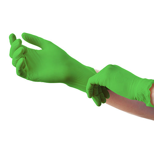 100 "Medi-Inn Classic" Handschuhe, Nitril puderfrei apfelgrün "Nitril Apple Green" Größe L