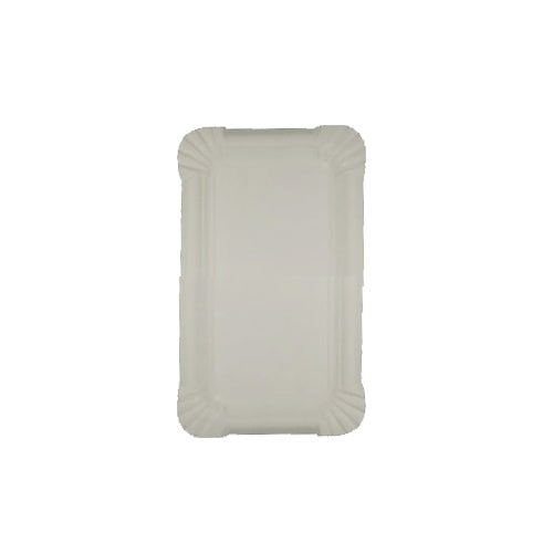 250 Teller, Pappe [rc] eckig 9 cm x 15 cm weiss