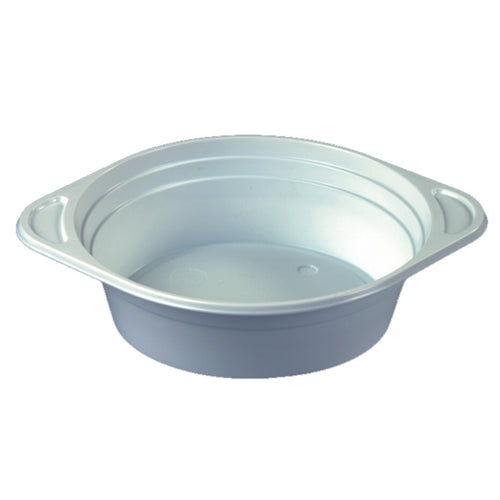 100 Suppenschalen, PP rund 500 ml Ø 15,6 cm · 4,5 cm weiss mit Anfasser * leicht