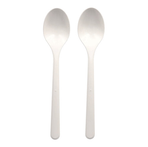 50 "Circulware by Haval" Mehrweg-Löffel PP-MF 18,5 cm weiss extra stabil