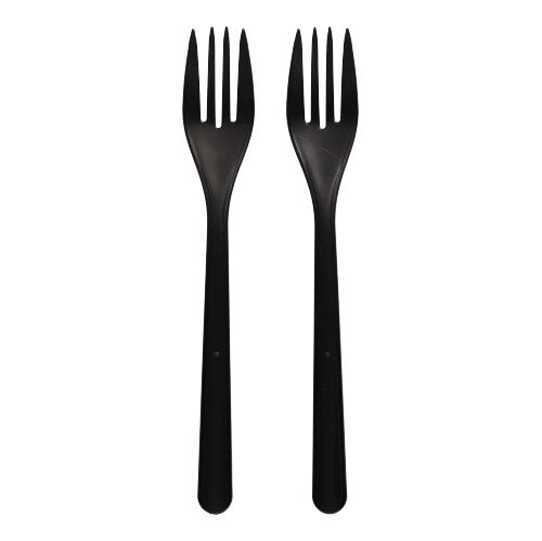50 "Circulware by Haval" Mehrweg-Gabeln PP-MF 18,5 cm schwarz extra stabil