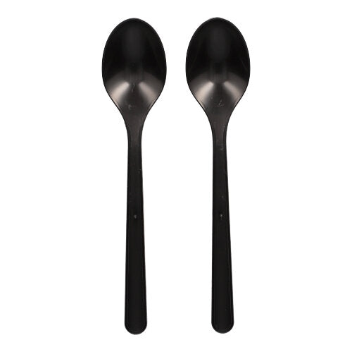 50 "Circulware by Haval" Mehrweg-Löffel PP-MF 18,5 cm schwarz extra stabil